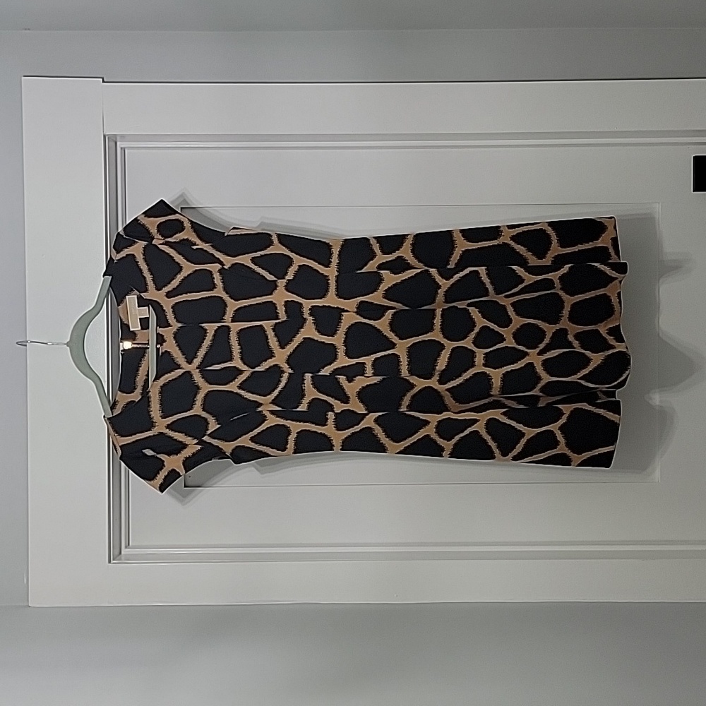 Michael Kors Giraffe Print A-line Dress